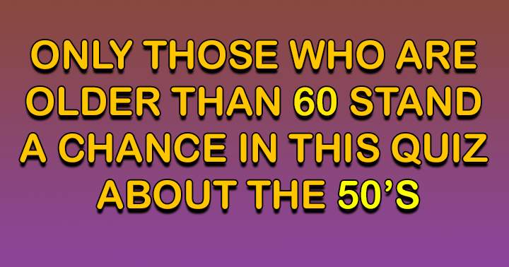 Are you older than 60?