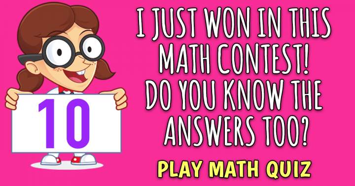 Banner for Math Contest