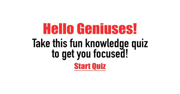 Banner for Fun Knowledge Quiz