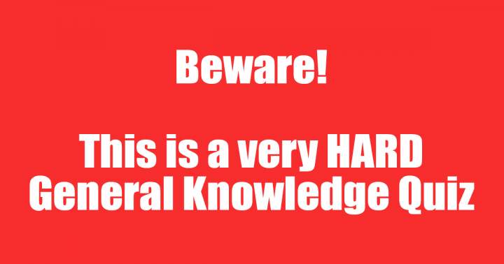 Banner for HARD General Knowledge Quiz