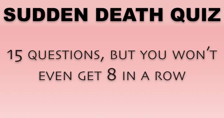 Banner for Sudden Death Quiz