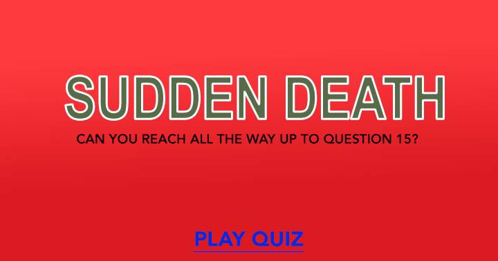 Banner for Sudden Death Quiz