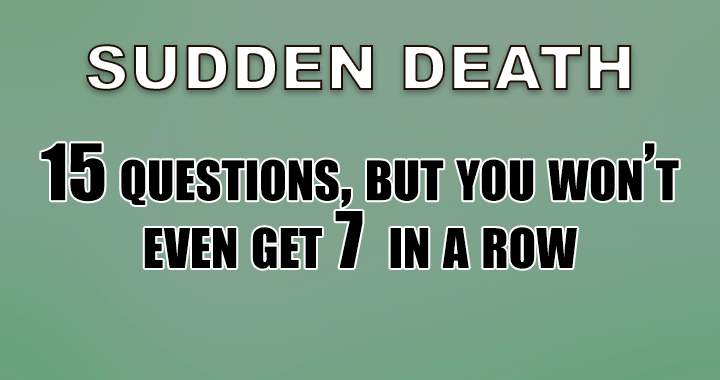 Banner for Sudden Death Quiz