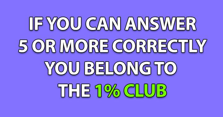 Banner for Are you in the 1% club?