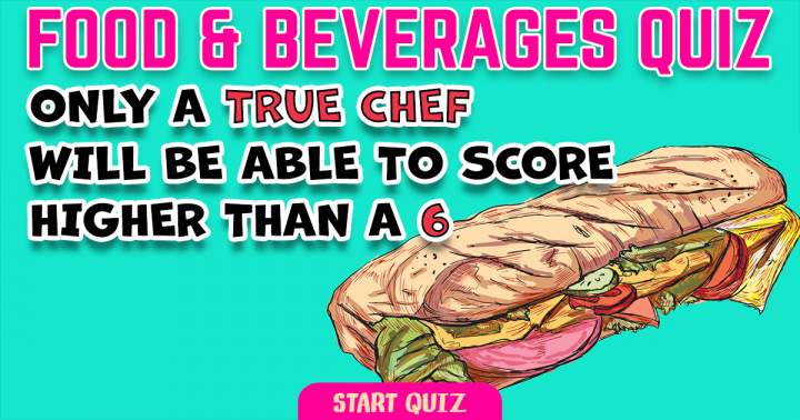 Banner for Quiz on Food and Beverages