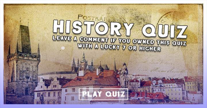 Banner for History Quiz That Poses a Challenge.