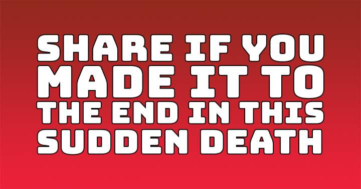 Banner for Did you really make it? Let us know!