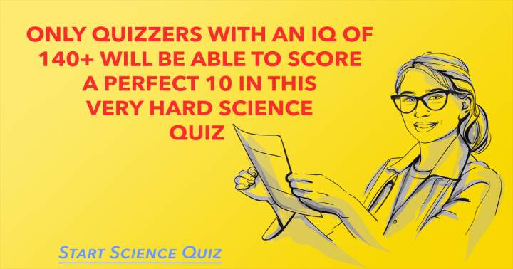 Banner for Science Quiz that is challenging.