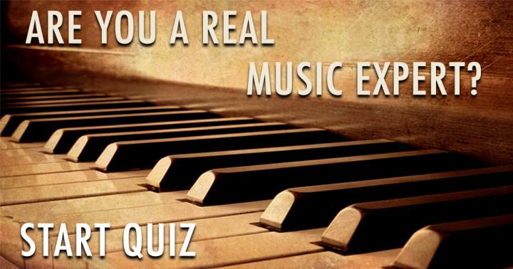 Banner for Music Quiz that presents a challenge.