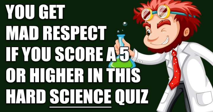 Banner for Science Quiz with a high level of difficulty.