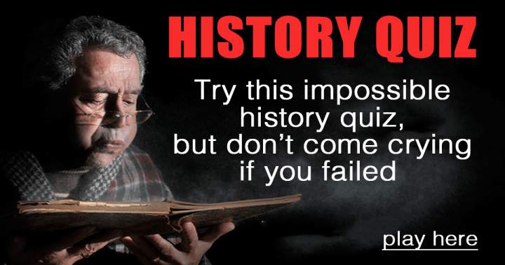 Banner for Challenging History Quiz