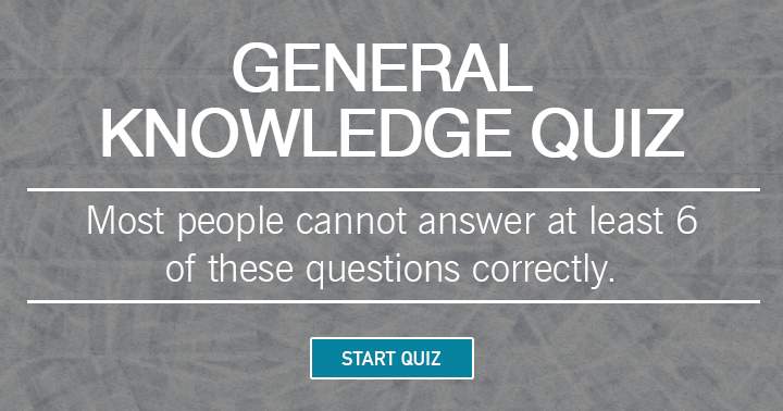 Banner for Quiz on General Knowledge.