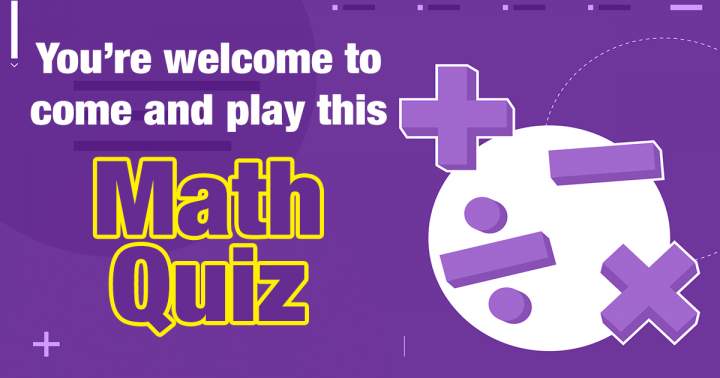 Banner for Quiz on mathematics.