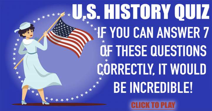 Banner for Quiz on the history of the United States