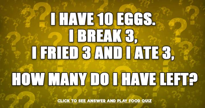 Banner for Are you capable of solving this Food Riddle?