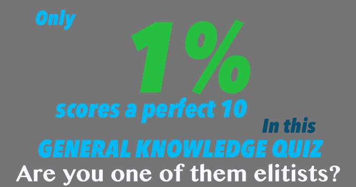 Banner for Only 1% achieves a flawless 10 in General Knowledge.