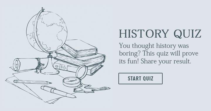 Banner for Quiz on Historical Trivia