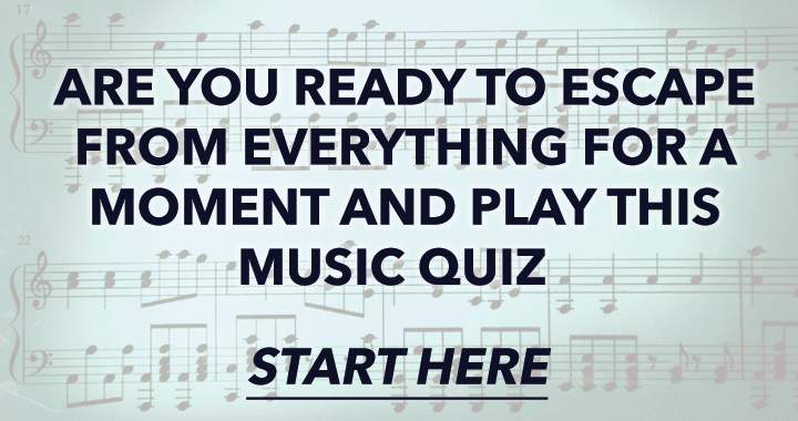 Banner for Quiz about music.