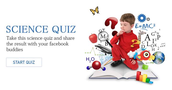 Banner for Complete the science quiz and then share your result.