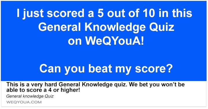 Banner for Quiz on General Knowledge