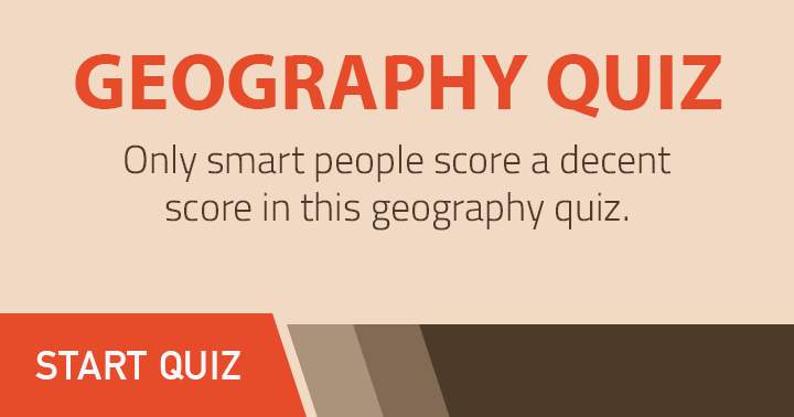 Banner for Incredibly demanding geography quiz.