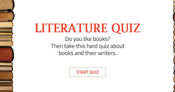 Banner for Book and author quiz.