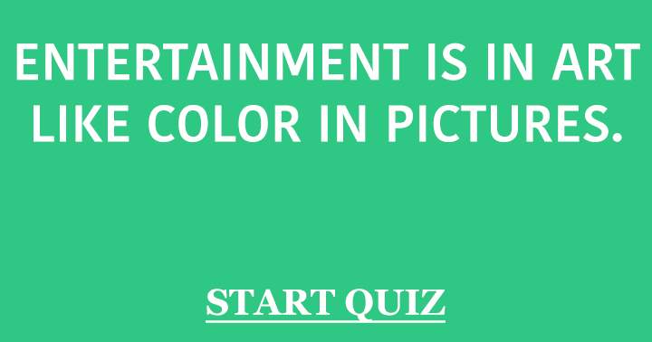 Banner for Art is to entertainment as color is to pictures.