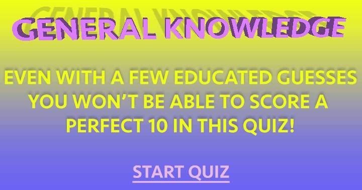 Banner for Quiz on General Knowledge