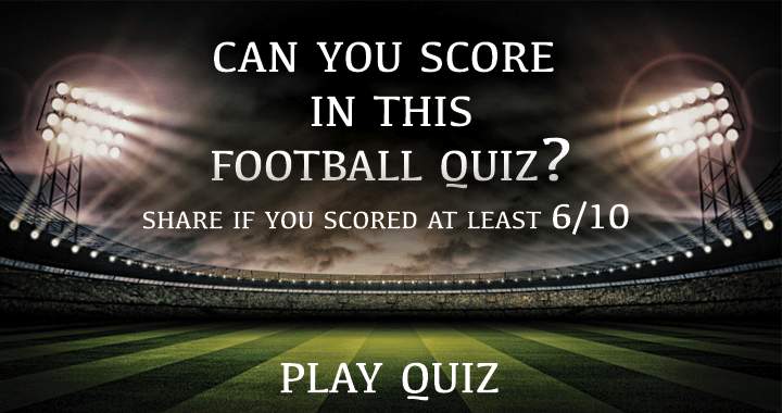 Banner for Are you able to get a high score in this Football Quiz?