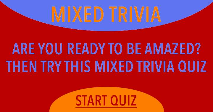 Banner for Trivia Quiz with a Mix of Topics