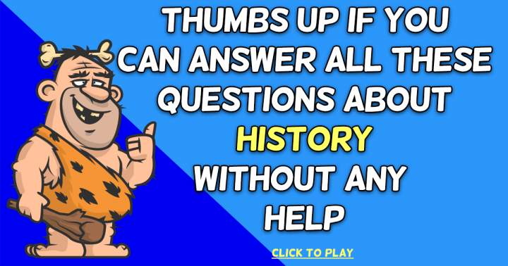 Quiz on historical events.