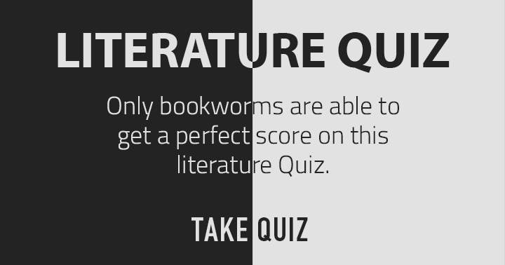 Identify a bookworm who would adore this quiz!