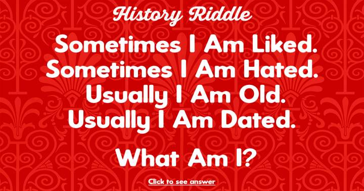 Banner for Try to figure out this riddle before testing your knowledge with the History Quiz.