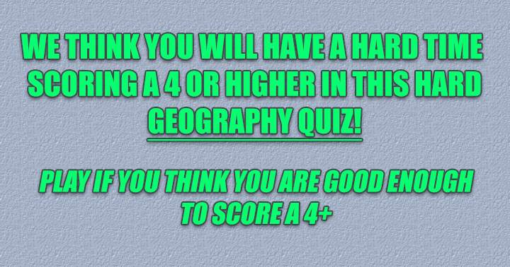 Banner for Quiz on Geography