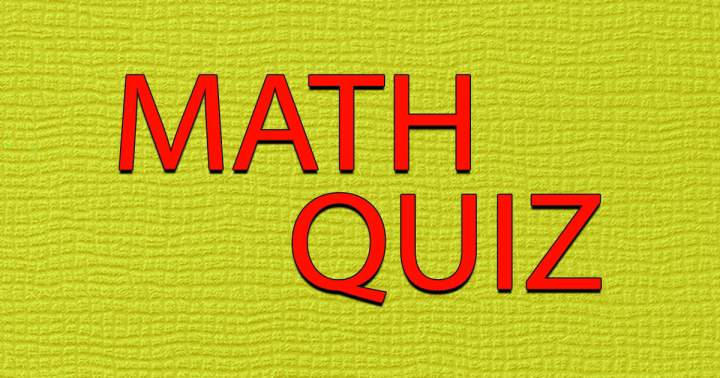 Banner for Try out this Math Quiz.