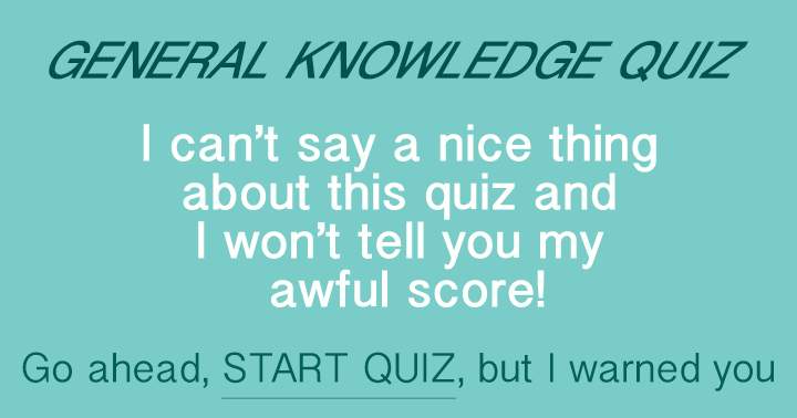 Banner for Quiz on General Knowledge