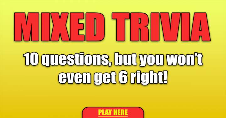 Banner for '10 Trivia Questions with a Variety of Topics'