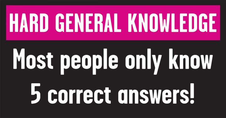 Banner for Challenging General Knowledge Questions