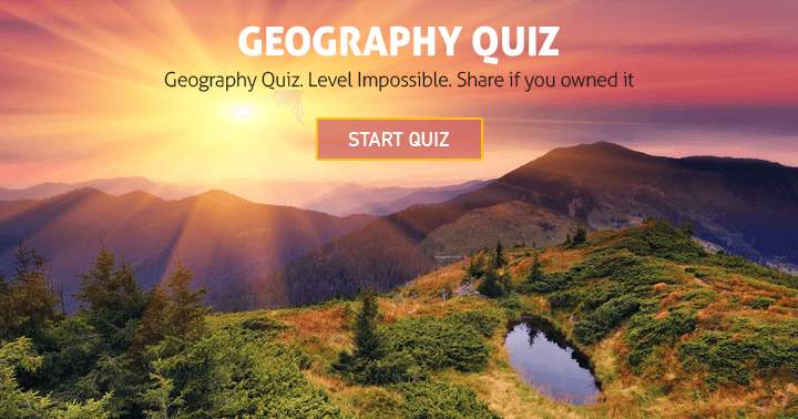 Banner for Are you up for the Geography Trivia Quiz?