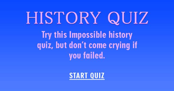 Banner for Historical Trivia Test