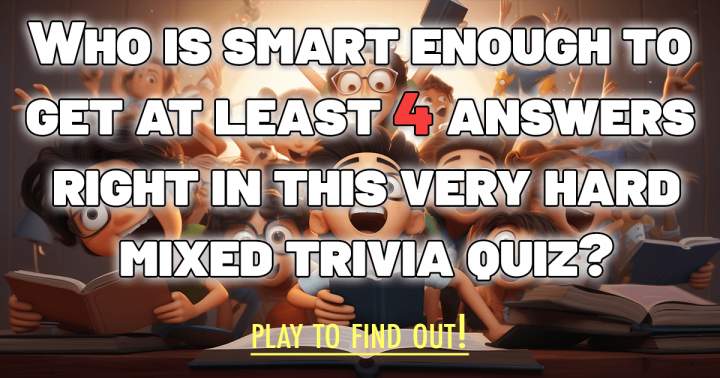 Banner for Trivia quiz featuring a variety of questions.