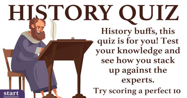 Banner for Assess your knowledge of History.