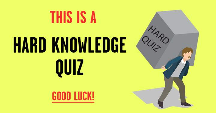 Banner for Tough Knowledge Quiz