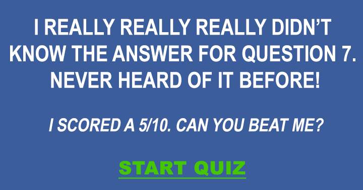 Banner for Have you ever heard about question 7?