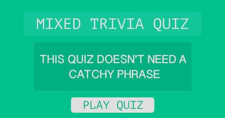 Banner for This quiz requires no catchy phrase!