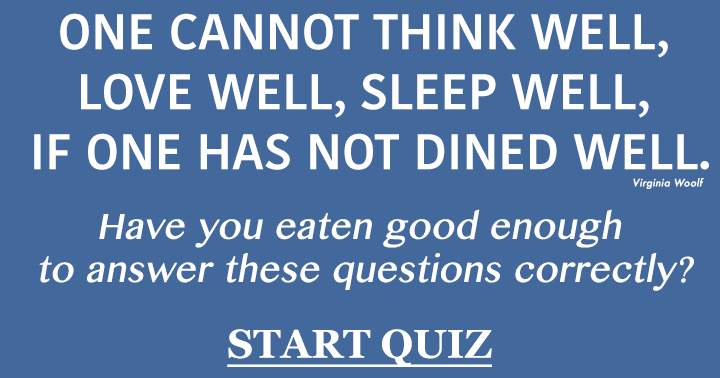 Food & Beverages Quiz