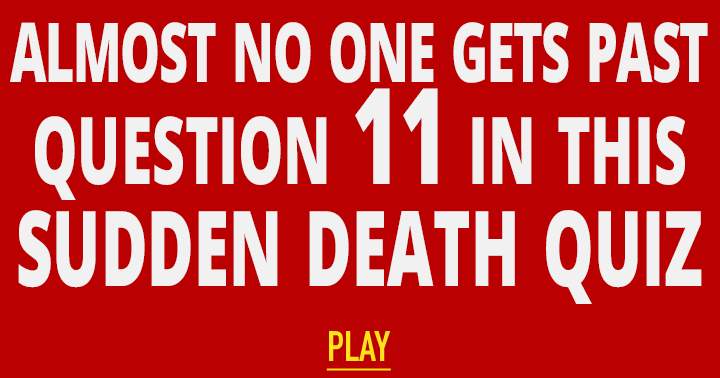 Banner for Sudden Death quiz for smart people!