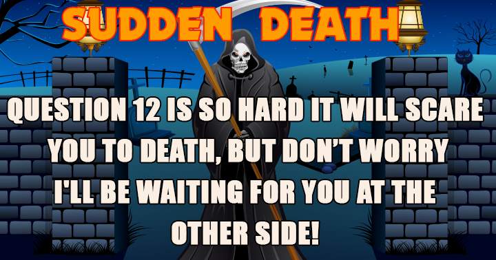 Banner for Sudden Death Quiz