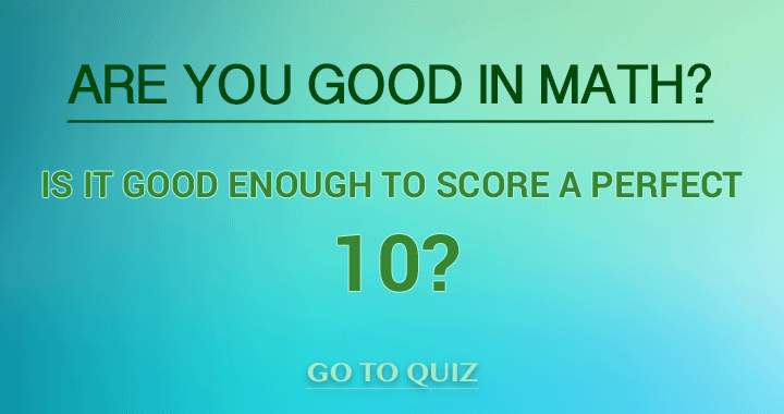 Banner for You think you can score a perfect 10?