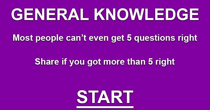 Banner for Mixed Knowledge Quiz. Can you get at least 5 right?